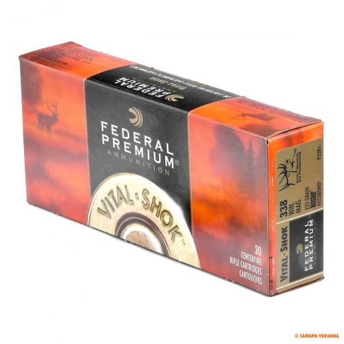 Патрон Federal Premium V-Shok, кал.338 Win Mag, Accubond, вага: 14,6 g/225 grs 