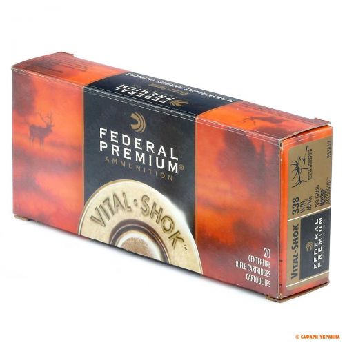 Патрон Federal Premium V-Shok, кал.338 Win Mag, Accubond, вага: 11,7 g/180 grs 