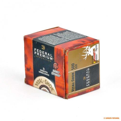 Патрон Federal Premium V-Shok, кал.500 S&W,  Barnes Expander HP, вага: 17.82gr/275grs 