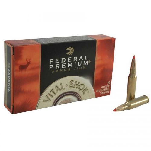 Патрон Federal Premium V-Shok, кал.7mm-08 Rem, Solid Base, вага: 9,0 g/140 grs 