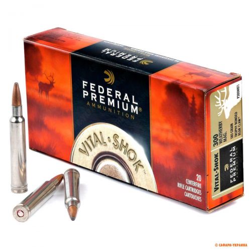 Патрон Federal Premium V-Shok, кал.300 Weatherby Mag, TBBC, вага: 11,7 g/180 grs 