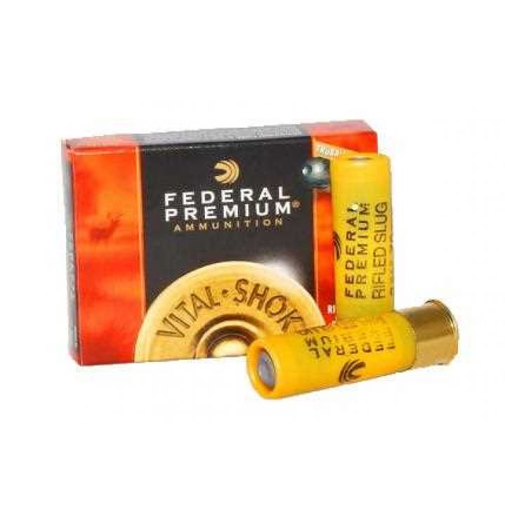 Патрон Federal Premium Vital-Shok, кал.20/70, тип пули Truball Rifled Slug HP, навеска 21,26 gr