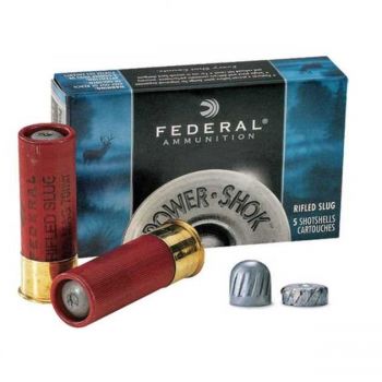 Патрон Federal Power-Shok, кал.12/70, тип пули Rifled Slug HP, масса 35,44 г