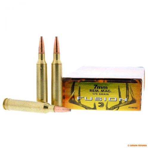 Патрон Federal Fusion, кал.7mm Rem Mag, тип кулі: SP, вага: 11,3 г/175 grs 