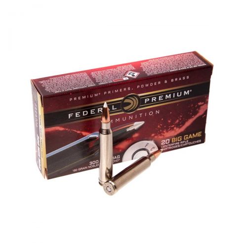 Патрон Federal Premium, кал.300 Win Mag, Nosler AccuBond, вага 11,66 g/180 grs 