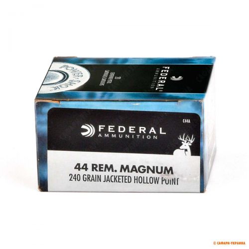 Патрон Federal Power-Shok, кал.44 Rem Mag, тип кулі: JHP, вага: 15,55gr/240grs 