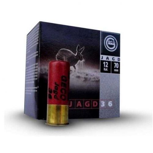 Патрон Geco Jagd 36, кал.12/70, дробь № 4 (3,2 мм), навеска 36 г