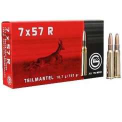 Патрон Geco, кал.7х57 R, тип кулі: Teilmantel (TM), вага: 10,7 g/165 grs