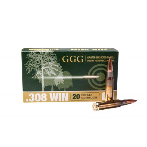 Патрон нарізний GGG HPBT кал.308 Win, 175gr, 11.34 г 