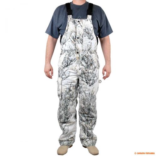 Комбінезон зимовий для полювання Ghost Camo Tricot Bib, камуфляж сніг 