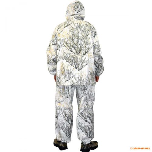 Маскировочный костюм-накидка Ghost Camo, цвет: зимний лес, 100% хлопок