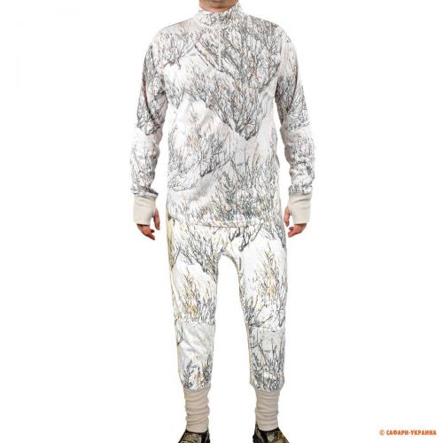 Комплект термобілизни Ghost Camo Base Layer, зимовий камуфляж 