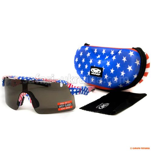 Окуляри Global Vision Holeshot USA Flag (gray) 