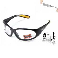Дитячі захисні спортивні окуляри Global Vision Hercules-mini, гнучка оправа, колір - clear