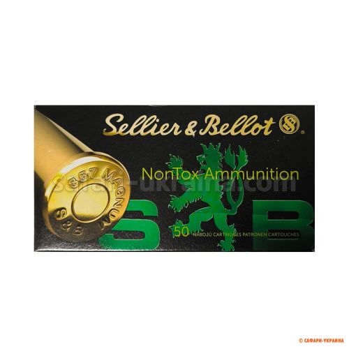 Патрон Sellier & Bellot Nontox кал.357 Mag, пуля TFMJ, масса 10,25 г/158 гран.