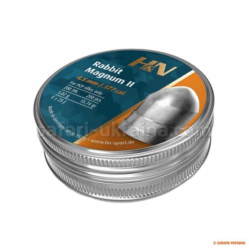 Пули пневматические H&N Rabbit Magnum II кал. 4.5 мм 1.02 г 200 шт/уп Пули пневматические H&N Rabbit Magnum II кал. 4.5 мм 1.02 г 200 шт/уп