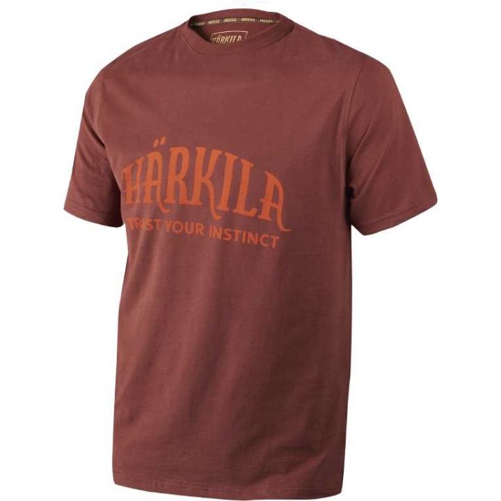 Мужская хлопковая футболка Harkila t-shirt, цвет: Fired brick