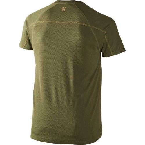 Футболка Harkila Herlet Tech, антибактериальная пропитка Polygiene®, цвет Rifle green