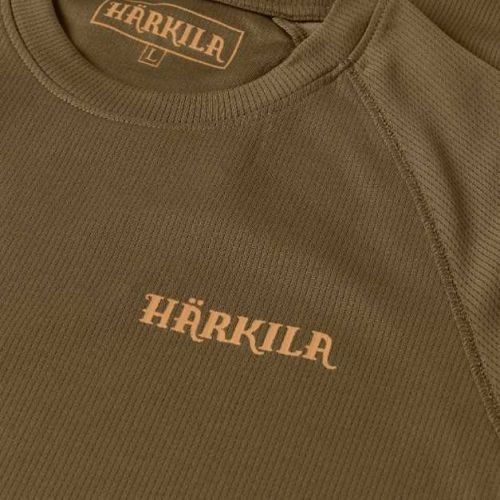 Футболка Harkila Herlet Tech, антибактериальная пропитка Polygiene®, цвет Light Khaki
