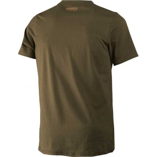 Охотничья футболка Harkila Odin Moose & Dog t-shirt, цвет Willow Green