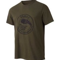 Бавовняна футболка Harkila Wildlife Bear, Колір Willow Green
