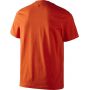 Бавовняна футболка Harkila Fjal t-shirt, малюнок ведмедя. Колір помаранчевий 