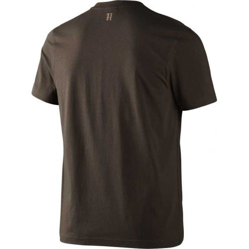 Бавовняна футболка Harkila Fjal t-shirt, малюнок ведмедя. Колір коричневий 