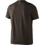 Бавовняна футболка Harkila Fjal t-shirt, малюнок ведмедя. Колір коричневий 