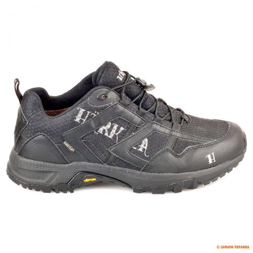 Кожаные кроссовки для активного отдыха Harkila Tolpa GTX 5, чёрные, высота 13 см