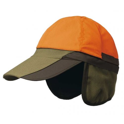 Кепка для охоты двухсторонняя Harkila Hat Pro Hunter, с оранжевой сигнальной вставкой