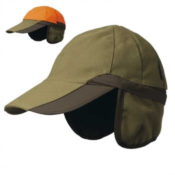 Кепка для полювання двостороння Harkila Hat Pro Hunter, з помаранчевою сигнальною вставкою