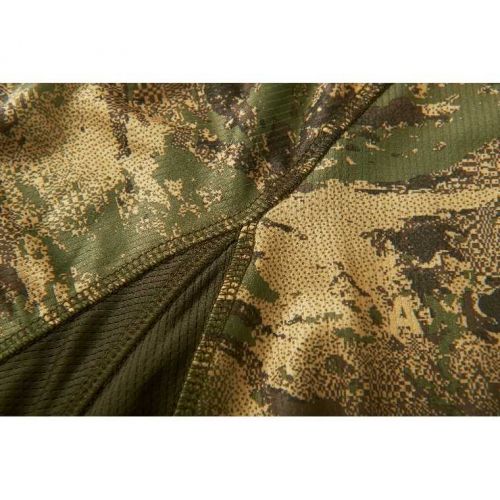 Камуфлированая кофта Harkila Lynx L/S t-shirt, технология Polygiene®, цвет AXIS MSP® Forest Green