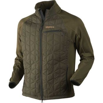 Куртка для ходовой охоты Harkila Hjartvar Insulated Hybrid, утеплитель PrimaLoft® Silver, цвет Willow Green