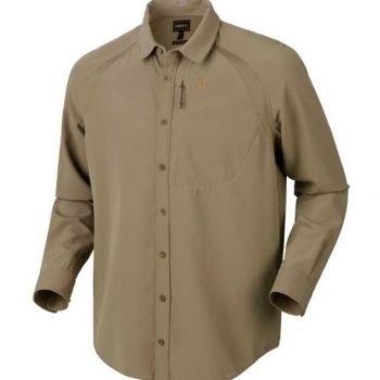 Охотничья рубашка с длинным рукавом Harkila Herlet Tech L/S shirt, цвет: Light khaki