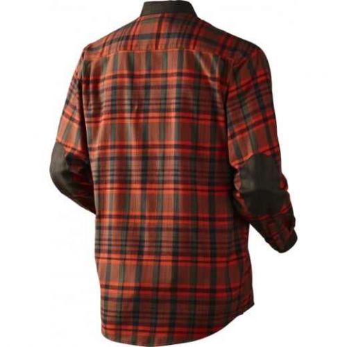 Мисливська картата сорочка Harkila Pajala, вставки із замші, Bright red check 