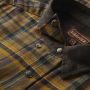 Охотничья клетчатая рубашка Harkila Pajala, вставки из замши, Tobacco check