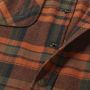 Охотничья клетчатая рубашка Harkila Pajala, вставки из замши, Burnt orange check
