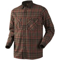 Мисливська картата сорочка Harkila Pajala, вставки із замші, Red check