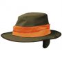 Шляпа для охоты Harkila Hat Pro Hunter, зелёная, с оранжевой сигнальной лентой
