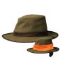 Капелюх для полювання Harkila Hat Pro Hunter, зелений, з помаранчевою сигнальною стрічкою 