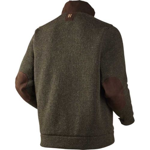 Свитер для охоты Harkila Rodmar pullover, материал Woolmark, кожаные вставки