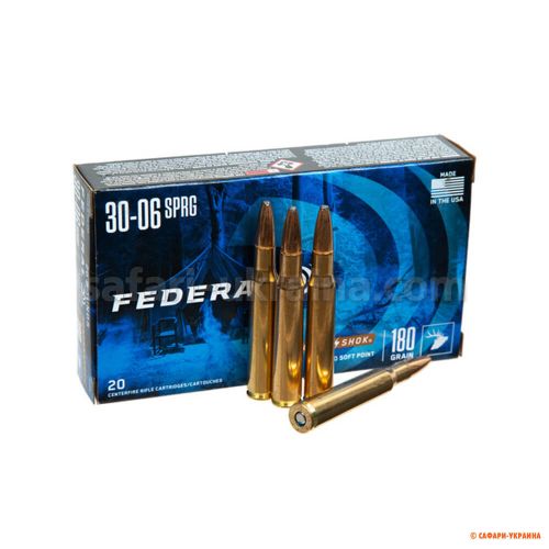 Патрон Federal Power-Shok .30-06 Sprg SP, 11,66 g/180 grs (1 шт) Патрон Federal Power-Shok .30-06 Sprg SP, 11,66 g/180 grs (1 шт)