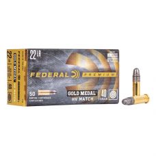 Патрон Federal Premium Gold Medal 22LR LRN, 40GR (2,59 г)