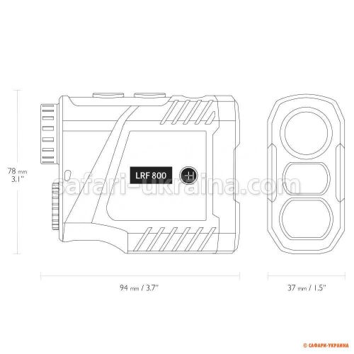 Далекомір лазерний Hawke LRF 800 LCD 6x25 