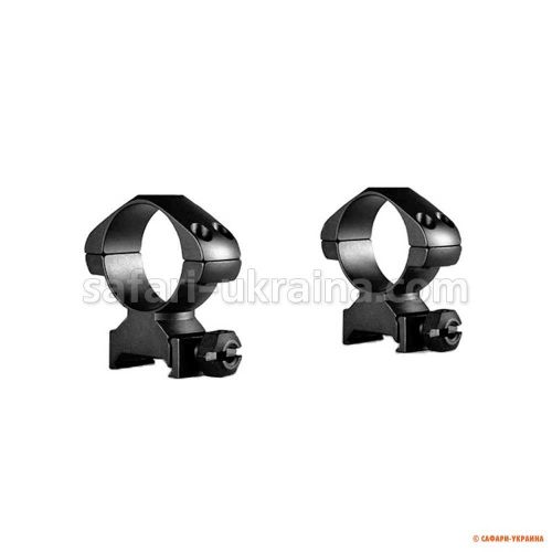 Кільця для оптики Hawke Precision Steel 30мм, на Weaver, висота основи - 13 мм 