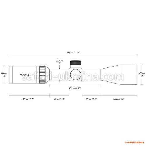 Прицел оптический Hawke Vantage 3-9х40 сетка 22 LR HV с подсветкой