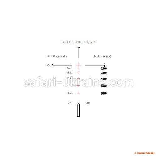 Приціл оптичний Hawke Vantage 30 WA 3-9x42 сітка 223/308 з підсвічуванням 