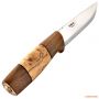 Классический охотничий нож Helle BRAKAR, длина клинка 126 мм, дерево+кожа