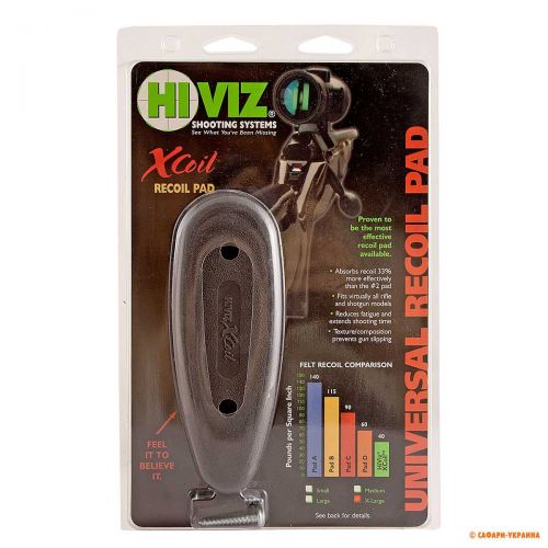 Затыльник для приклада Hiviz XCoil Prefit Recoil Pad для: Remington 870, 1100, 1187