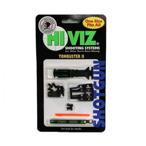 Мушка і цілик на планку Hiviz Tombuster II, червоне і зелене оптоволокно 